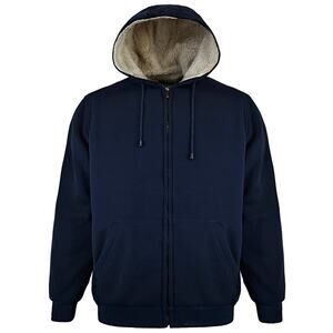 Victory Outfitters Men's Sherpa Lined Fleece Jacket Navy XL
